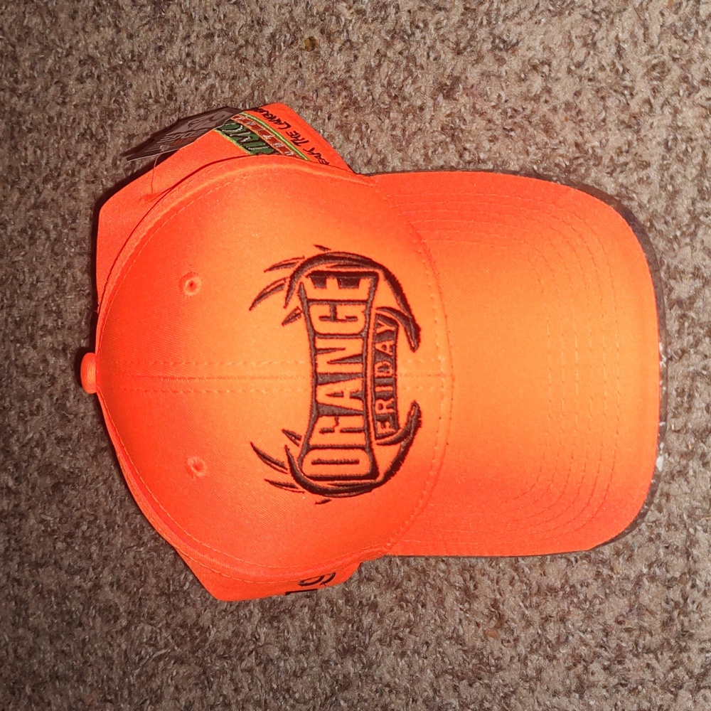2022 Orange Friday Fleet Farm Men's Strap-on Cap Hat New